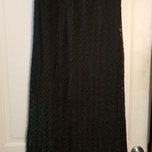 Black lace dress